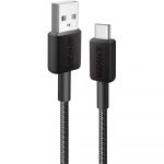 Кабель Anker 322 USB-A - USB-C 1.8 м, Black (A81H6G11)