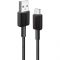 Кабель Anker 322 USB-A - USB-C 1.8 м, Black (A81H6G11)
