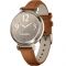 Смарт-годинник Garmin Lily 2 Cream Gold with Tan Leather Band (010-02839-60)