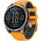 Смарт-годинник Garmin Fenix 8 47mm AMOLED Sapphire Graphite DLC Titanium with Spark Orange Silicone (010-02904-19)