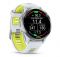 Смарт-годинник Garmin Forerunner 970 Whitestone Titanium with Whitestone/Translucent Amp Yellow Silicone with Silver Buckle (010-02969-61)