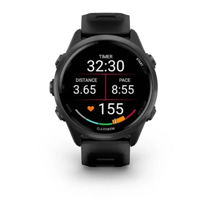 Смарт-годинник Garmin Forerunner 570 42mm Slate Gray with Black/Translucent Black Silicone with Slate Buckle (010-02970-40)