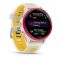 Смарт-годинник Garmin Forerunner 570 42mm Raspberry with Mango/Translucent Bone with Silver Buckle (010-02970-42)