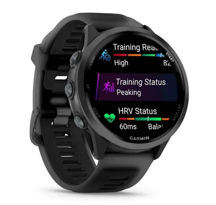Смарт-годинник Garmin Forerunner 570 47mm Slate Gray with Black/Translucent Black Silicone with Slate Buckle (010-02971-40)