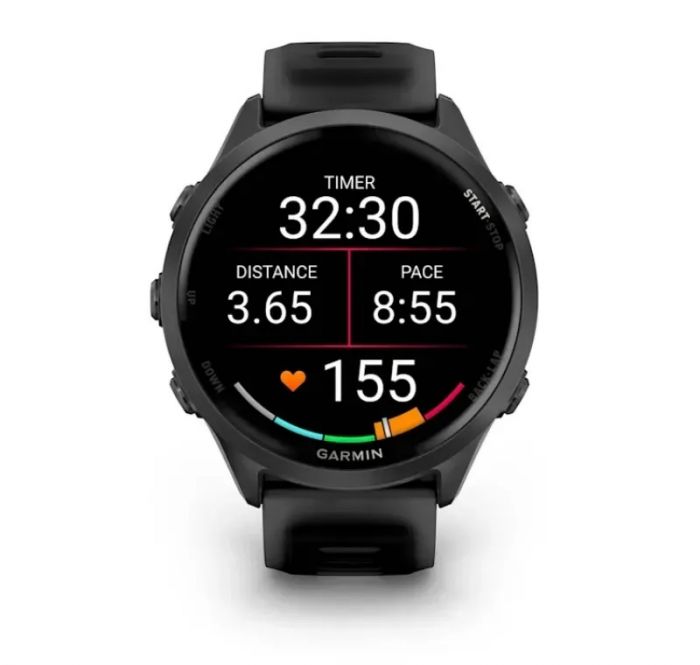 Смарт-годинник Garmin Forerunner 570 47mm Slate Gray with Black/Translucent Black Silicone with Slate Buckle (010-02971-40)