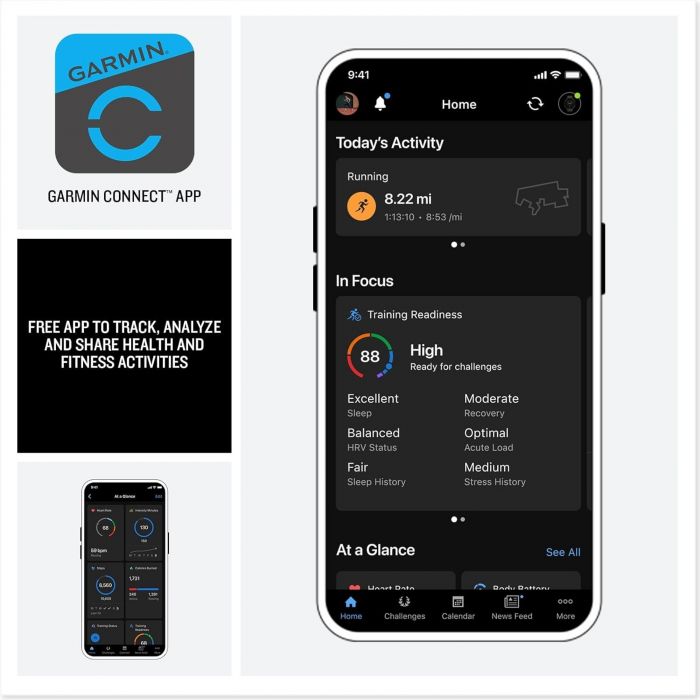 Смарт-годинник Garmin Forerunner 570 47mm Slate Gray with Black/Translucent Black Silicone with Slate Buckle (010-02971-40)