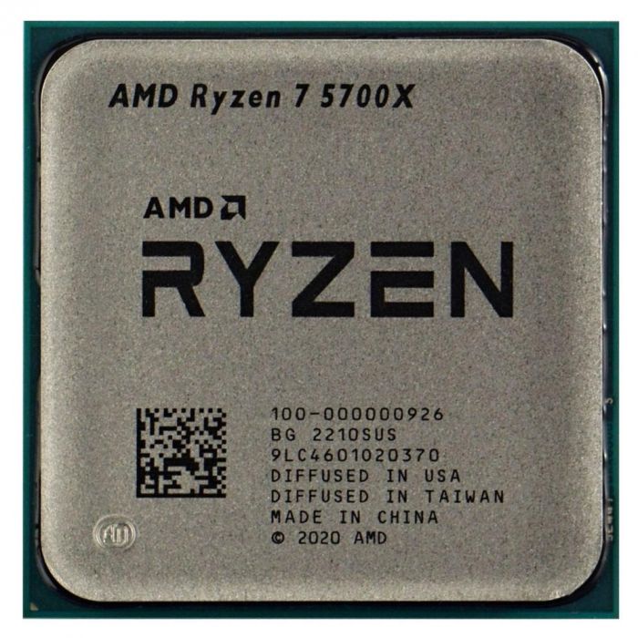 Процесор AMD Ryzen 7 5700X (3.4GHz 32MB 65W AM4) Tray (100-000000926)