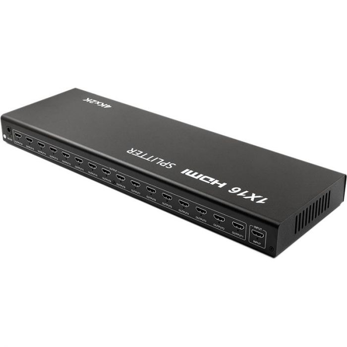 Сплітер PowerPlant (CA912513) HDMI - 16xHDMI, чорний