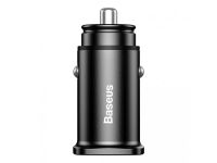 Автомобільний зарядний пристрій Baseus Square Metal (2USB, 5A) 30W Black (CCALL-DS01)