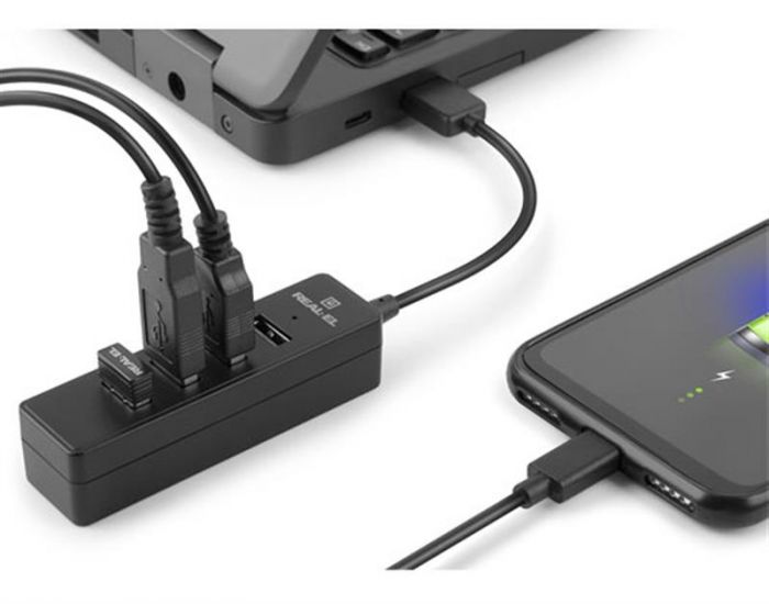 USB-хаб REAL-EL HQ-154 4 ports