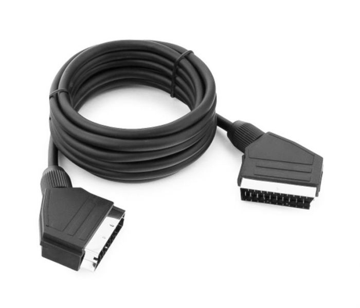 Кабель Merlion SCART - SCART (M/M), 1.2 м, Black (TT-SCART (M)/(M)-1.2/02532) пакет