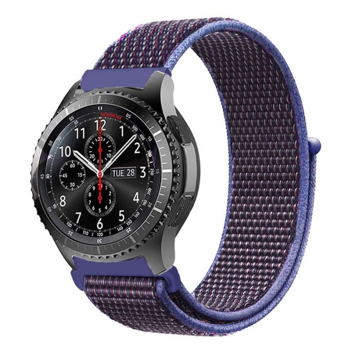 Ремінець BeCover Nylon Style для Xiaomi Amazfit Bip/Bip Lite/Bip S Lite/GTR 42mm/GTS/TicWatch S2/TicWatch E Purple (705828)