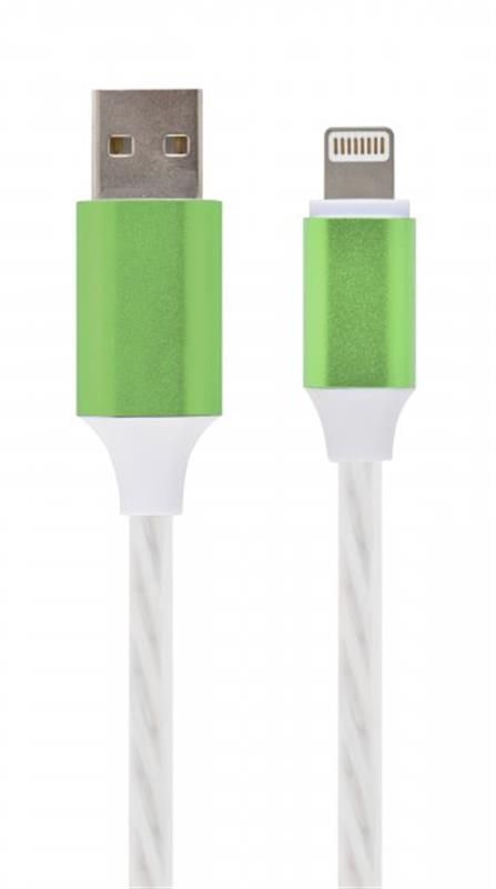 Кабель Cablexpert (CC-USB-8PLED-1M), USB 2.0 - Lightning, 1м, білий