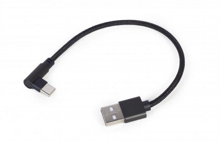 Кабель Cablexpert USB - USB Type-C (M/M), 0.2 м, черный (CC-USB2-AMCML-0.2M)