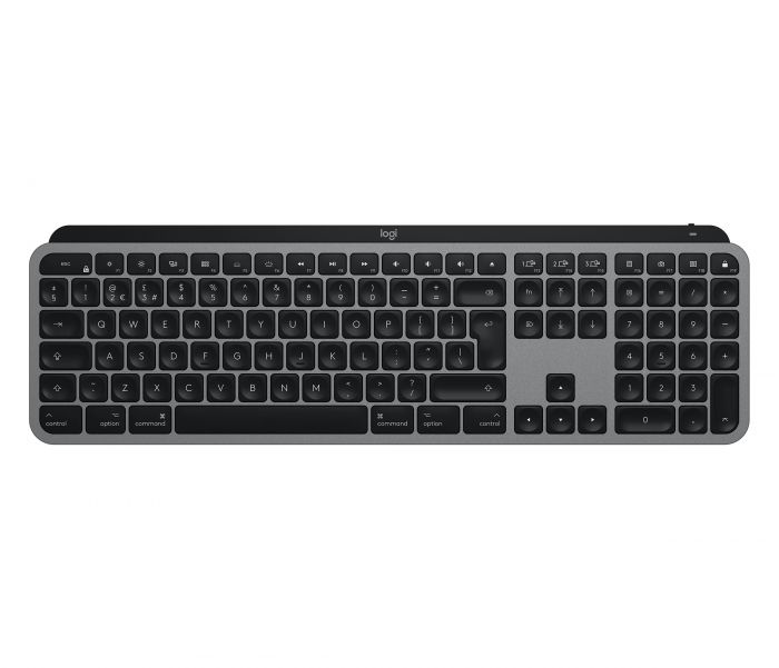 Клавіатура бездротова Logitech MX Keys Wireless for Mac Ukr Space Gray (920-009558)