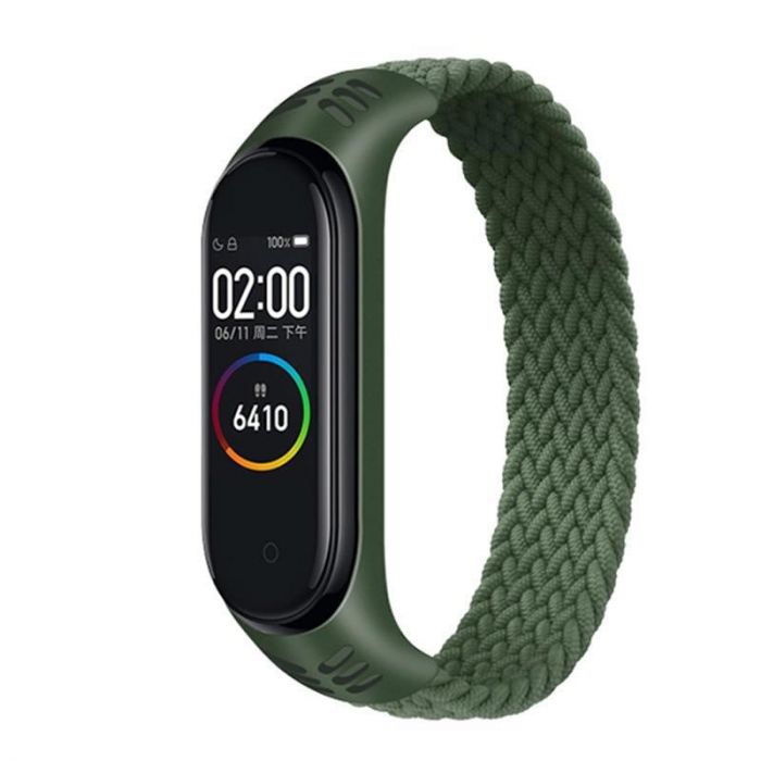 Ремінець BeCover Elastic Nylon Style для Xiaomi Mi Smart Band 5/Mi Smart Band 6 Size L Khaki (706161)