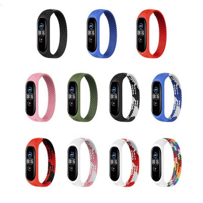 Ремінець BeCover Elastic Nylon Style для Xiaomi Mi Smart Band 5/Mi Smart Band 6 Size S Khaki (706139)