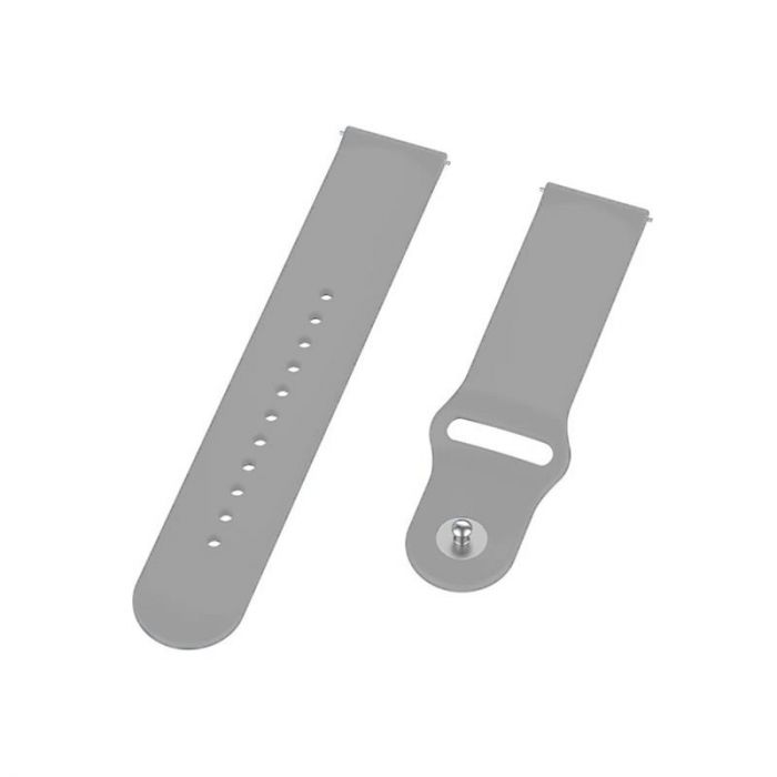 Силіконовий ремінець BeCover для Xiaomi Amazfit Bip/Bip Lite/Bip S Lite/GTR 42mm/GTS/TicWatch S2/TicWatch E Gray (706200)