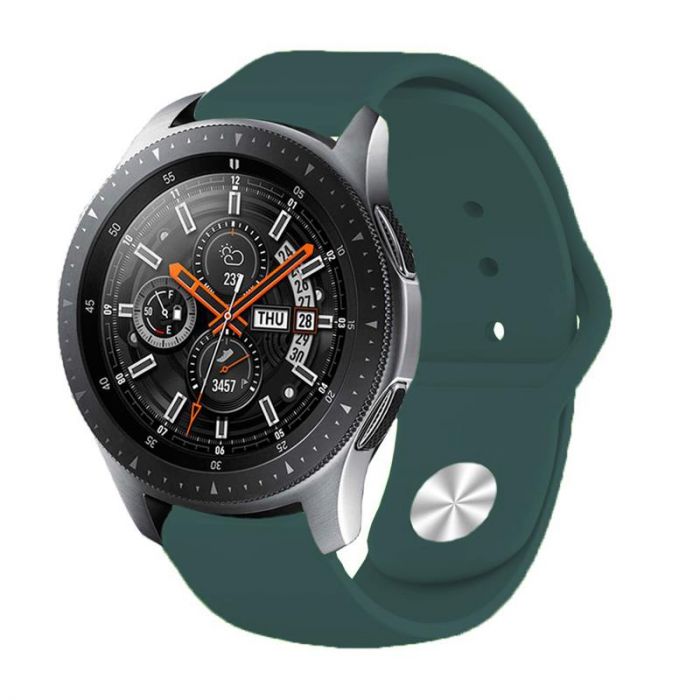 Силіконовий ремінець BeCover для Xiaomi iMi KW66/Mi Watch Color/Haylou LS01/Watch S1 Active Dark-Green (706366)