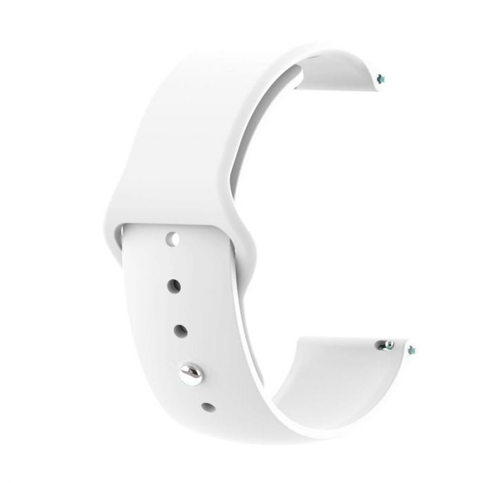 Силіконовий ремінець BeCover для Xiaomi iMi KW66/Mi Watch Color/Haylou LS01/Watch S1 Active White (706357)