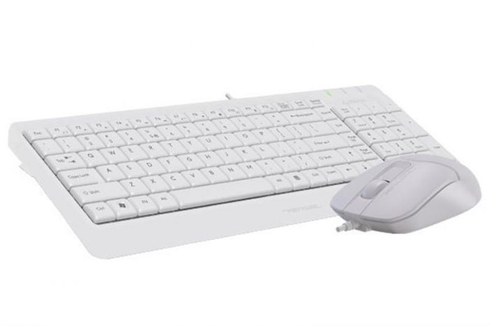 Комплект (клавіатура, миша) A4Tech F1512 White USB