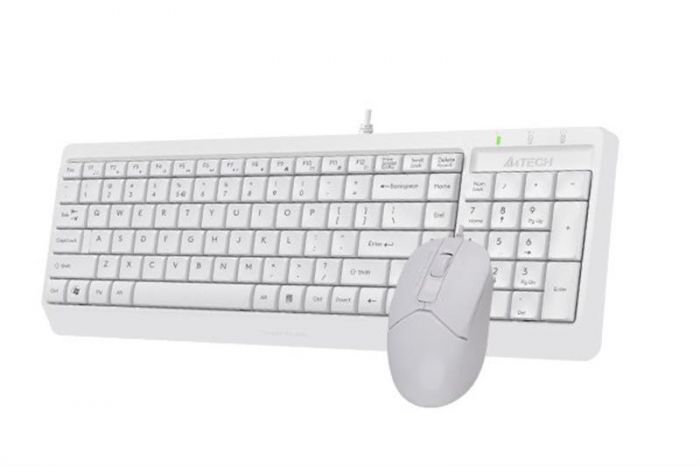 Комплект (клавіатура, миша) A4Tech F1512 White USB