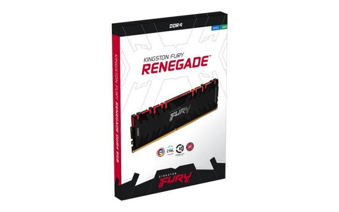 Модуль пам`яті DDR4 4x8GB/3600 Kingston Fury Renegade RGB (KF436C16RBAK4/32)