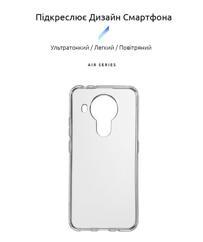 Чохол-накладка Armorstandart Air для Nokia 5.4 Transparent (ARM58360)