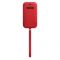 Чохол на руку Apple Leather Sleeve with MagSafe для Apple iPhone 12/12 Pro RED (MHYE3)