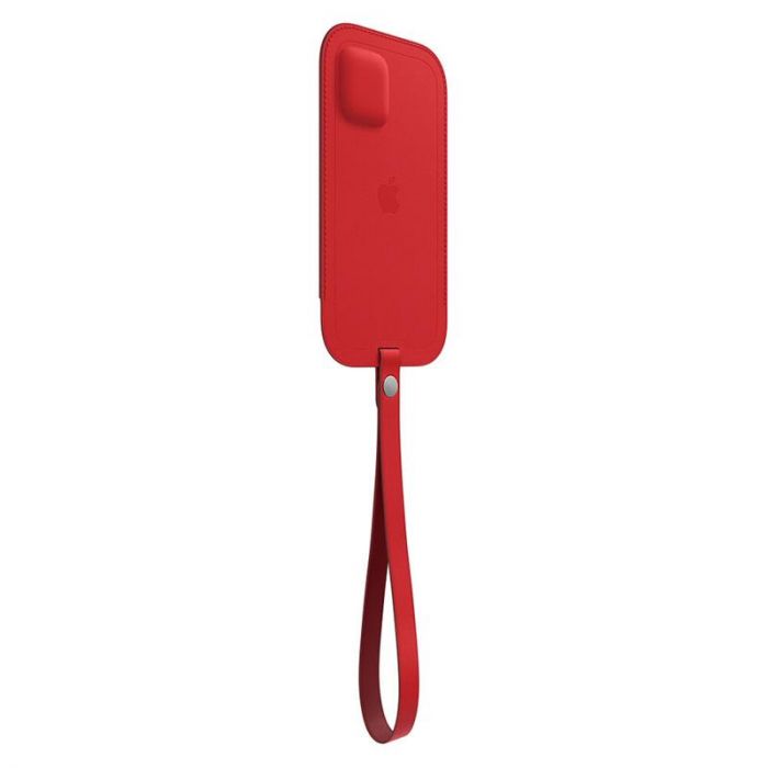 Чохол на руку Apple Leather Sleeve with MagSafe для Apple iPhone 12/12 Pro RED (MHYE3)