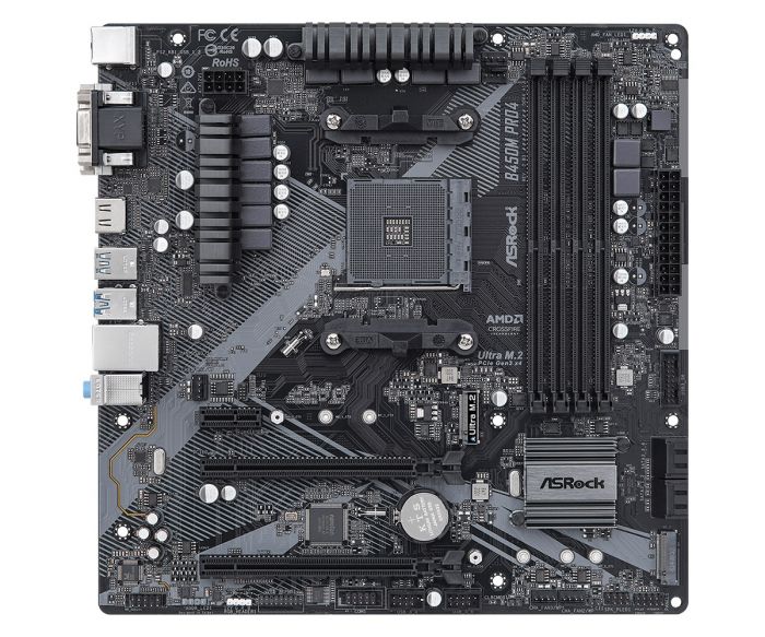 Материнська плата ASRock B450M Pro4 R2.0 Socket AM4