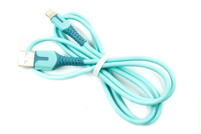 Кабель Dengos USB-Lightning 1м Blue (PLS-L-IND-SOFT-BLUE)