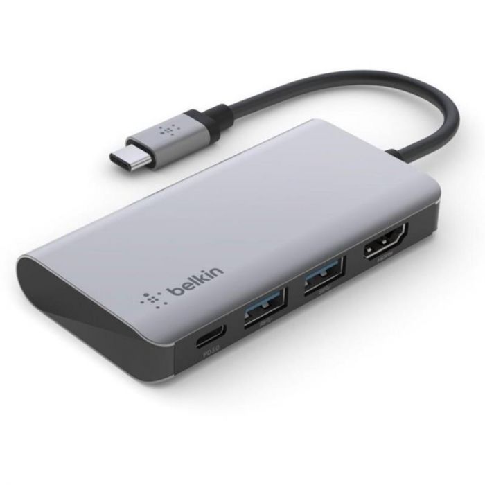 Док-станція USB-C Belkin 4in1 Multiport Dock Gray (AVC006BTSGY)