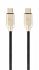 Кабель Cablexpert USB Type-C - USB Type-C (M/M), 1 м, чорний/золотистий (CC-USB2PD60-CMCM-1M) 