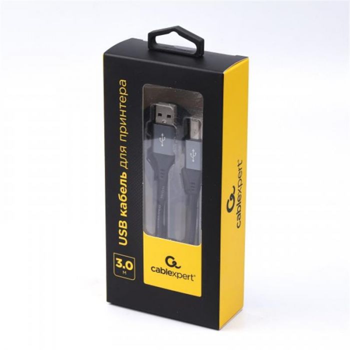 Кабель Cablexpert USB - USB Type-B (M/M), 3 м, преміум, Black (CCBP-USB2-AMBM-10)
