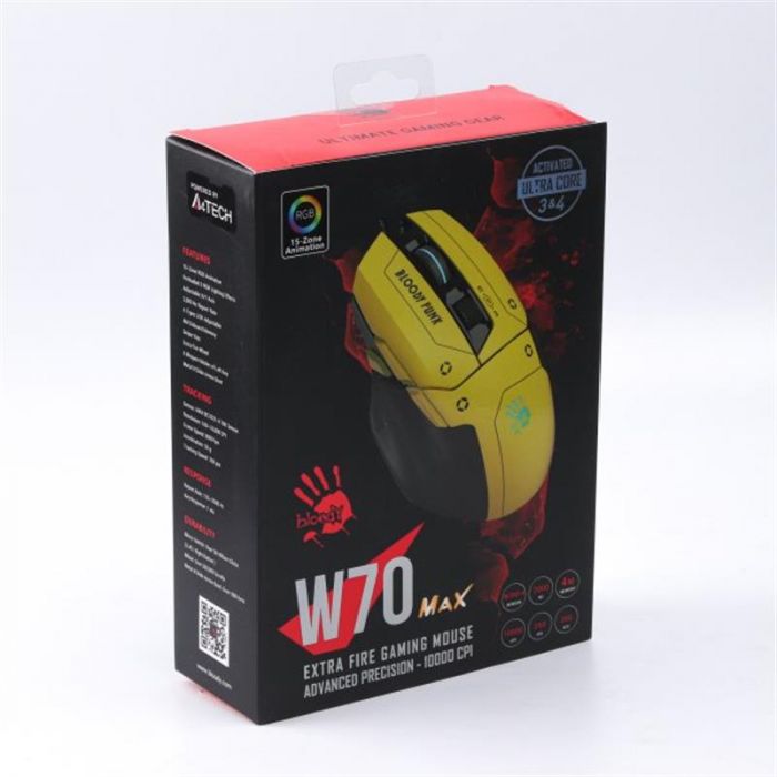 Миша A4Tech Bloody W70 Max Punk Yellow