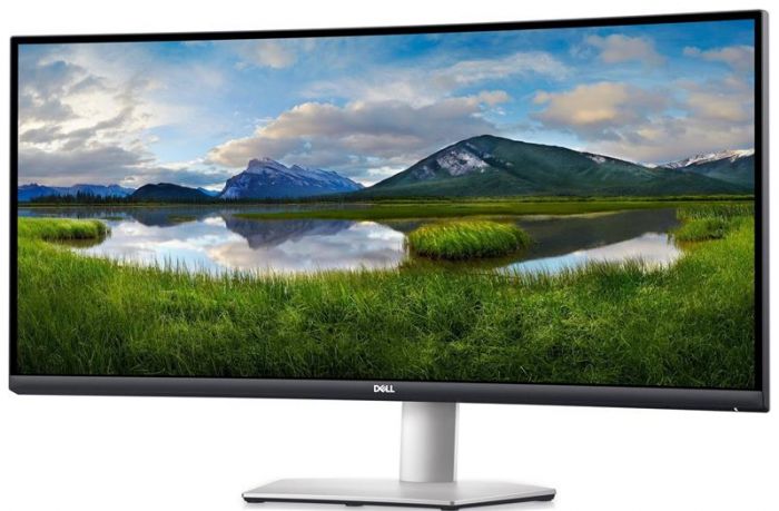 Монiтор Dell 34" S3422DW (210-AXKZ) VA Silver Curved