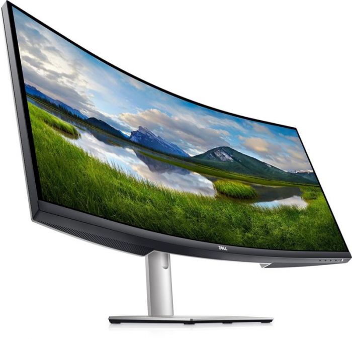 Монiтор Dell 34" S3422DW (210-AXKZ) VA Silver Curved