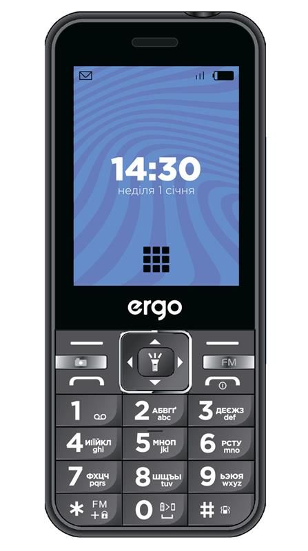 Мобiльний телефон Ergo E281 Dual Sim Black