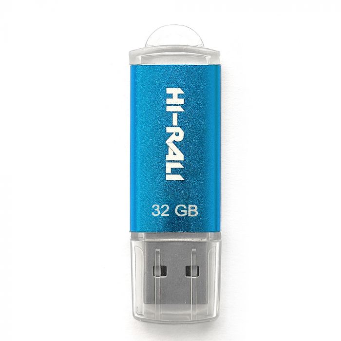 Флеш-накопичувач USB 32GB Hi-Rali Rocket Series Blue (HI-32GBVCBL)