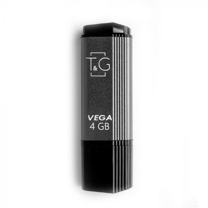 Флеш-накопичувач USB 4GB T&G 121 Vega Series Grey (TG121-4GBGY)