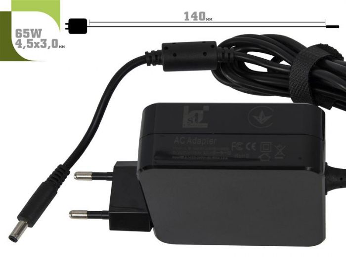 Блок живлення 1StCharger для ноутбука Dell 19.5V 65W 3.34A 4.5х3.0мм Wall Mount (WM1ST19.5V65W4530D)