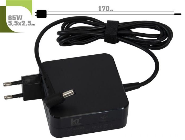 Блок живлення 1StCharger для ноутбука Acer, Asus 19V 65W 3.42A 5.5х2.5мм Wall Mount (WM1ST19V65W5525)