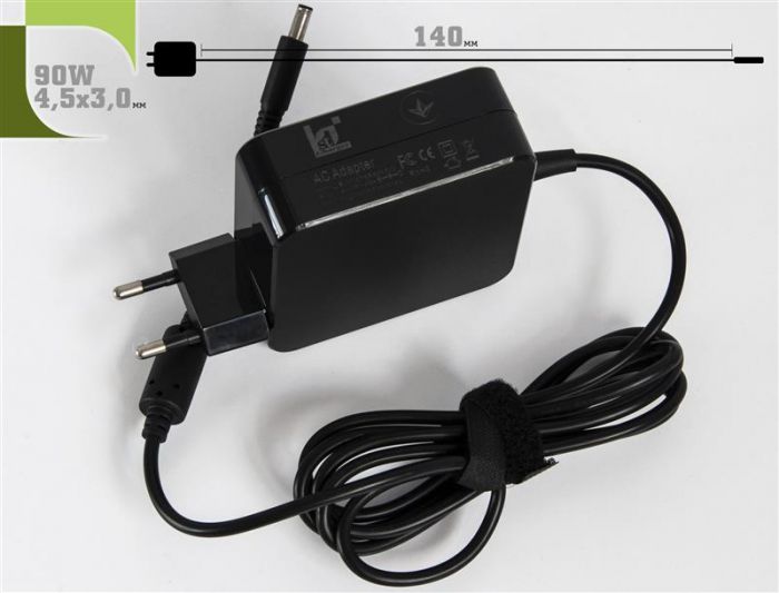 Блок живлення 1StCharger для ноутбука Dell 19.5V 90W 4.62A 4.5х3.0мм Wall Mount (WM1ST19.5V90W4530D)