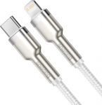 Кабель Baseus Cafule Metal USB-C - Lightning (M/M), 1 м White (6953156202078)