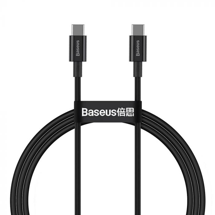 Кабель Baseus Superior Fast Charging USB-C-USB-C, 2м Black (CATYS-C01)