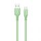 Кабель ColorWay USB - micro USB (M/M), soft silicone, 2.4 А, 1 м, Green (CW-CBUM042-GR)