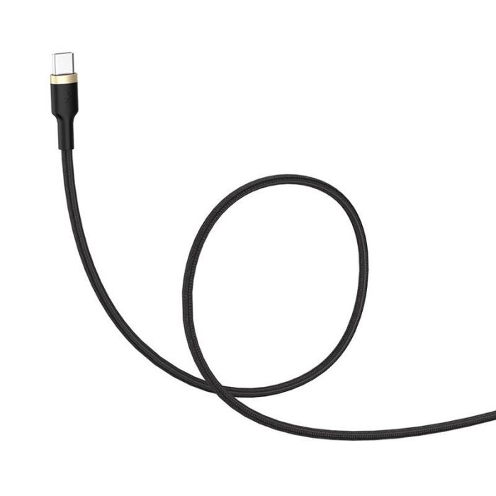 Кабель ColorWay USB - USB Type-C (M/M), Spiral, 2.4 А, 1 м, Black (CW-CBUC051-BK)