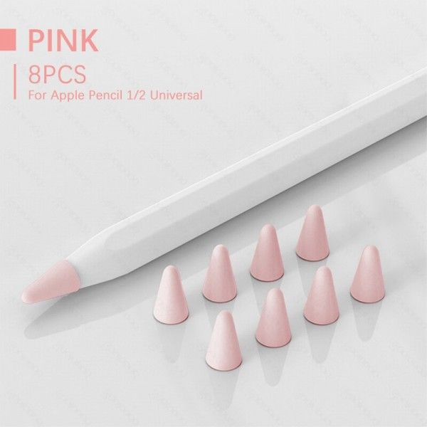 Чохол TPU Goojodoq для наконечника стілус Apple Pencil (1-2 покоління) (8шт) Pink (1005001835985075P)