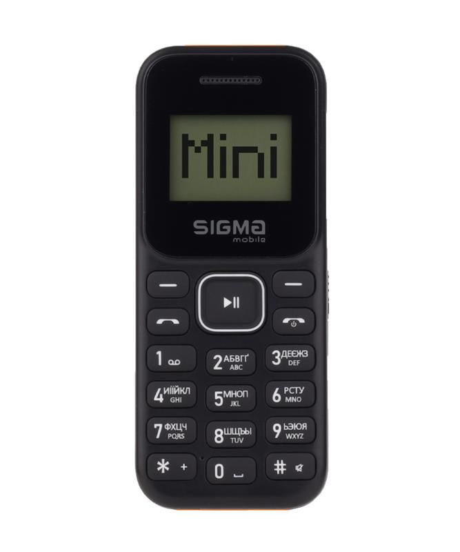 Мобiльний телефон Sigma mobile X-style 14 Mini Dual Sim BlackBlack/Orange